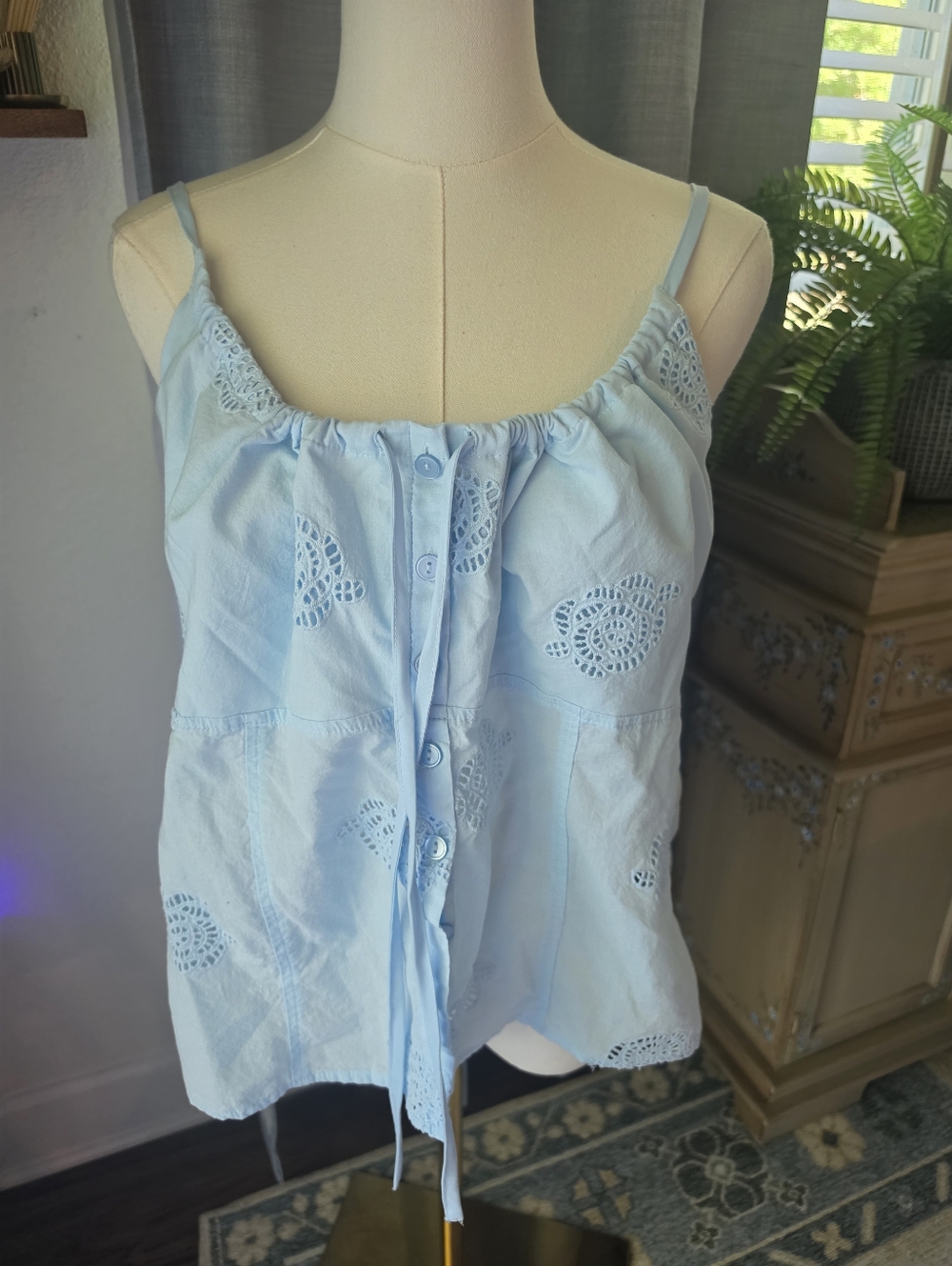 Wild Fable Eyelet Tank